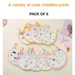 Fantasy India Tie Knot Closure Bib Pack of 6 - Multicolor-picture-14