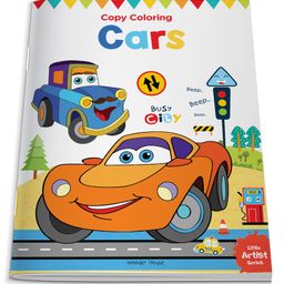 Little Artist Series Cars Copy Colour Books - English-11