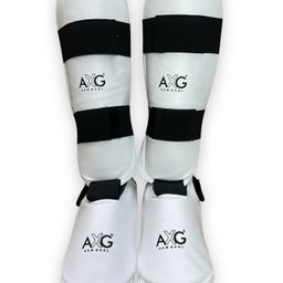 AXG NEW GOAL Step In Taekwondo Karate Muay Thai Kickboxing (Large) MMA Shin Guard-10