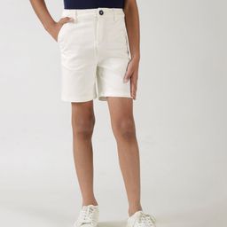 One Friday Solid Shorts - Off White-image-1