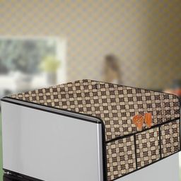 The Furnishing Tree Brown Printed Refrigerator Cover-picture-24