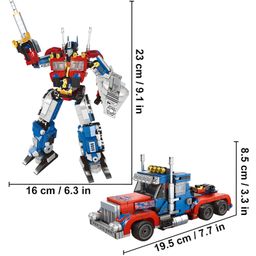 NEGOCIO 2in1 Transform Robot Car Building Toys for kids- PACK OF 1- COLOR MAY VARY image 3