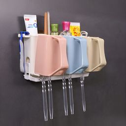 HOKIPO Pink & White Toothbrush Holder-image-71