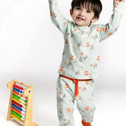 Totle Infants Printed Mid-Rise Joggers-31