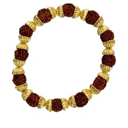 Divine souvenirs Unisex Artificial Beaded Wood Elasticated Bracelet-50