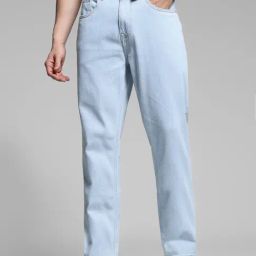 Jack & Jones Blue Cotton Bootcut Denim Jeans-image-24