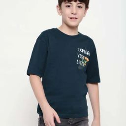 Octave Kids Jasper Cotton Graphics T-Shirt-image-39