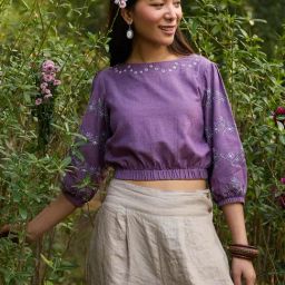 Okhai Purple Regular Fit Top-picture-21