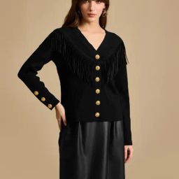 Kazo Black Solid Cardigan-picture-47