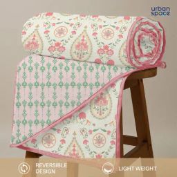 Urban Space Cotton Pink Single Bed Reversible Ac Dohar-image-89