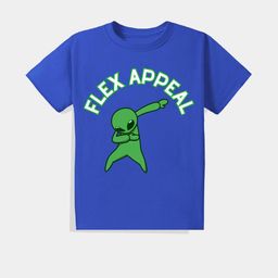 KAVEE Pure Cotton Half Sleeves Flex Appeal Text Printed Bio Washed Tee - Royal Blue-25