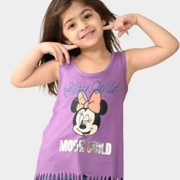 Bonkids Girls Minnie Mouse Printed Cotton T-Shirt-image-36