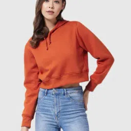 Miss Chase Rust Boxy Fit Sweatshirt-image-8