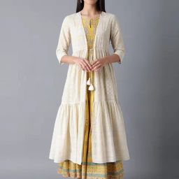 W Beige Printed Shrug-image-83
