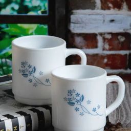 Cello Roma Printed White Opalware Coffee Mug - Set of 2 (300ml)-image-13