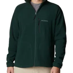 Columbia Men Green Fast Trek II Full Zip Fleece Jacket-image-56