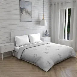 Boutique Living Amethyst Floral Grey 300 TC Cotton Queen Comforter-image-98