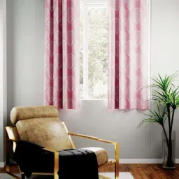 Bianca TREMEZZO Pink Faux Silk 5 Ft. Window Curtain - Set of 2-14