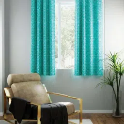 Bianca TREMEZZO Green Faux Silk 5 Ft. Window Curtain - Set of 2-32