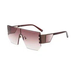 Ted Smith Brown Shield UV Protection Unisex Sunglasses-29