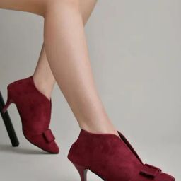 Shoetopia Women's Red Stiletto Pumps-image-32