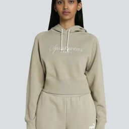 Puma Grey Cotton Embroidered Hoodie-42