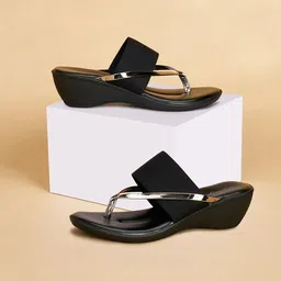 Forever Glam by Pantaloons Women Open Toe PU Wedge Sandals-46