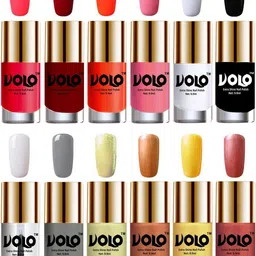 VOLO Set Of 12 Extra Shine Nail Polish 9.9 ml Each Combo 332-22
