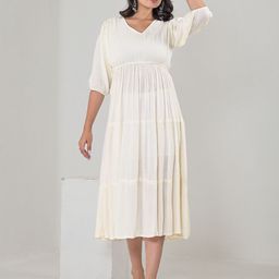 KASHISHIYA Women Fit & Flare Midi Dress-picture-45