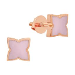 Malabar Gold and Diamonds 18K (750) BIS Hallmark Rose Gold Earring for Women-image-90