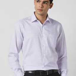 Van Heusen Checked Pure Cotton Formal Shirt-picture-18