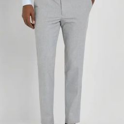 Allen Solly Grey Slim Fit Texture Trousers-image-114