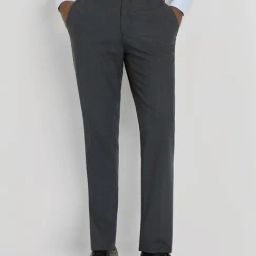 Allen Solly Grey Slim Fit Texture Trousers-image-62