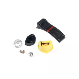 Deutsche Combination Switch Kit for Hero Splendor, Passion (Consisting Horn Button With Point, Spring On-Off Knob & Indicator Knob With Screws) (Repair Kit), DEUS-0550K-11