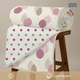 Urban Space Cotton Pink Single Bed Reversible Ac Dohar-image-82