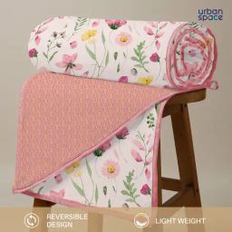 Urban Space Cotton Pink Single Bed Reversible Ac Dohar-image-41