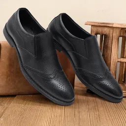 ARAMISH Men Leather Formal Slip-Ons-image-61
