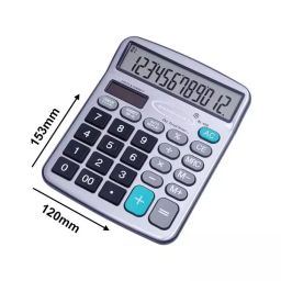 Bambalio 12 Digit Large LCD Display Silver Electronic Calculator, BL-400 image 2