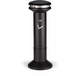 RUBBERMAID Black Stainless Steel Base Mount Cigarette Bins 485x1.02m x 480 mm, FG9W3400BLA-image-10