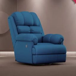 The Sleep Company Blue Luxe RRR Recliner Patented SmartGRID Technology Motorised Single Recliner Sofa-image-45