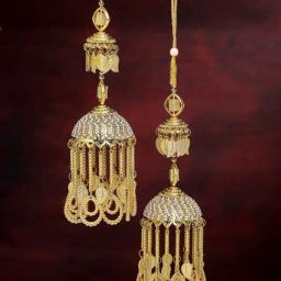 Panash Gold Plated Beads Bridal Kaleera Set Pack of 2-image-29