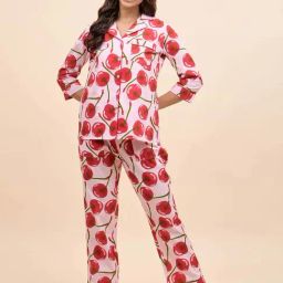Mabish Multicolored Cotton Printed Top Pant Set-image-84