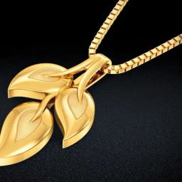 Joyalukkas 22k Golden Foliage Elegance Pendant-image-40