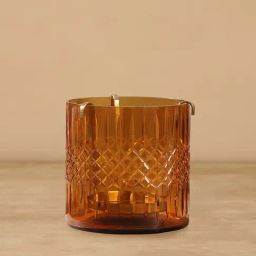 Pure Home and Living Brown Glass Textured Tealight Holders-image-62