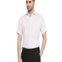 Park Avenue Orange Pure Cotton Regular Fit Checkered Formal Shirt-picture-26