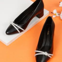 Flat N Heels Women's Black Pump Shoes-image-28