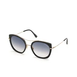 Tom Ford Women Grey Lens & Black Round Sunglasses with-picture-12