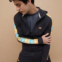 Kappa Grey Regular Fit Printed Hooded Sweatshirt-image-42