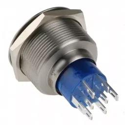 RS PRO Illuminated Push Button Switch Momentary 25.2 mm DPDT Red LED 250 V AC, 1758374 image 3