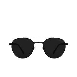 HASHTAG EYEWEAR Unisex Aviator Sunglasses with UV Protected Lens WB-T170372-BLK-BLK-Black image 4